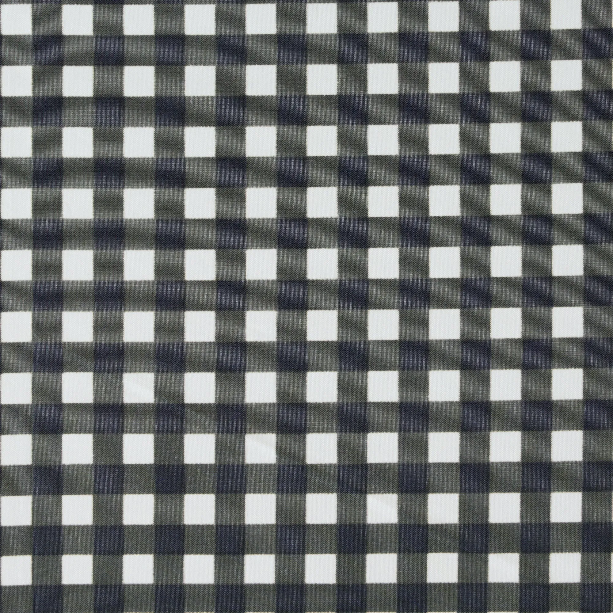 All-Weather Foldable Umbrella Black Check