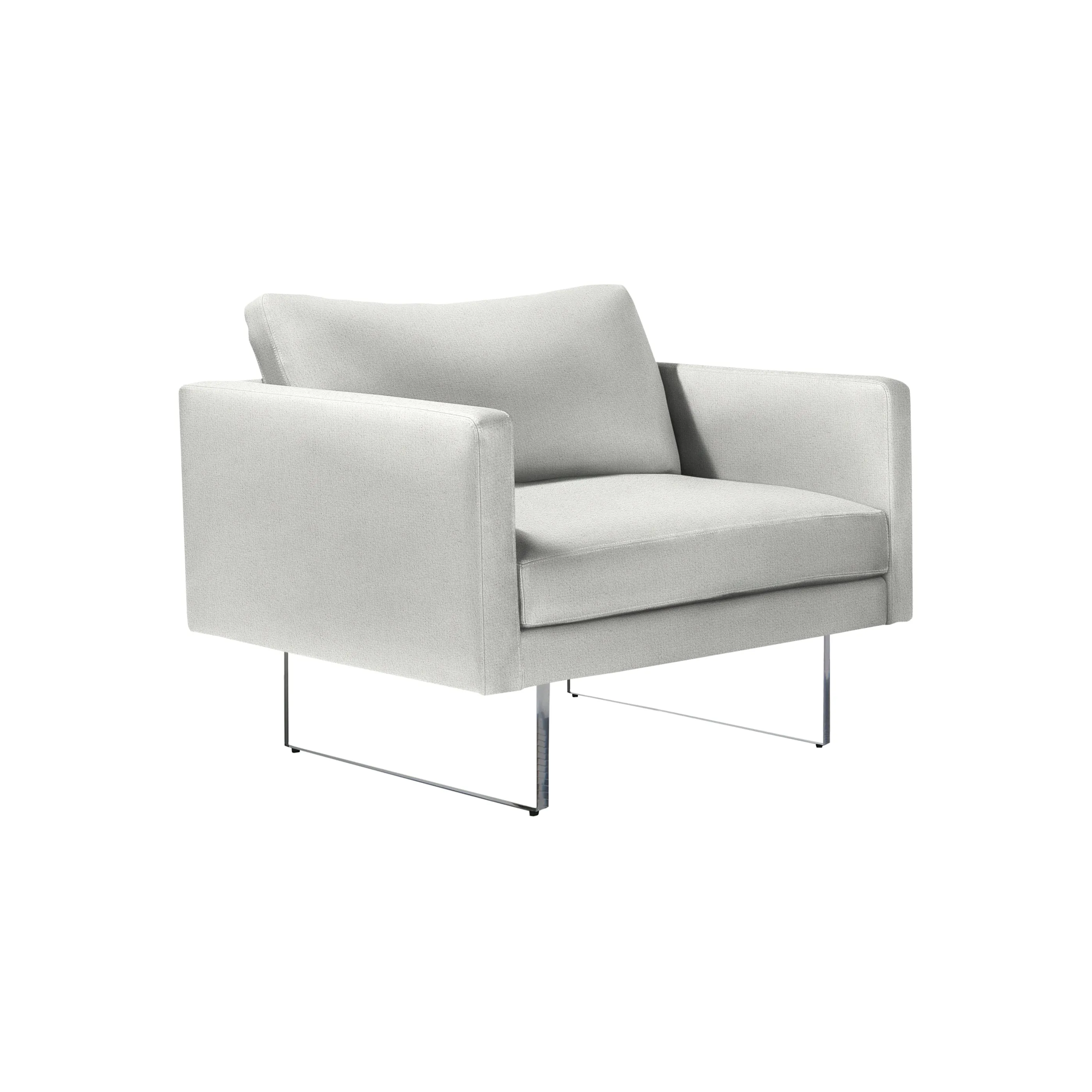 Blade Lounge Chair with Clear Acrylic Base