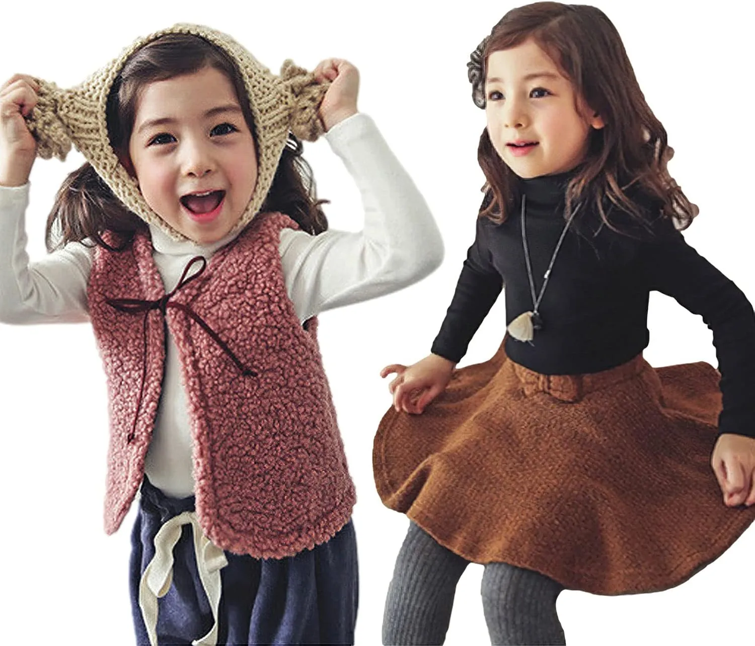 Boys Girls Base Layer Thermal Shirt Turtleneck Long Sleeve Elastic Casual Undershirts 3pcs Set