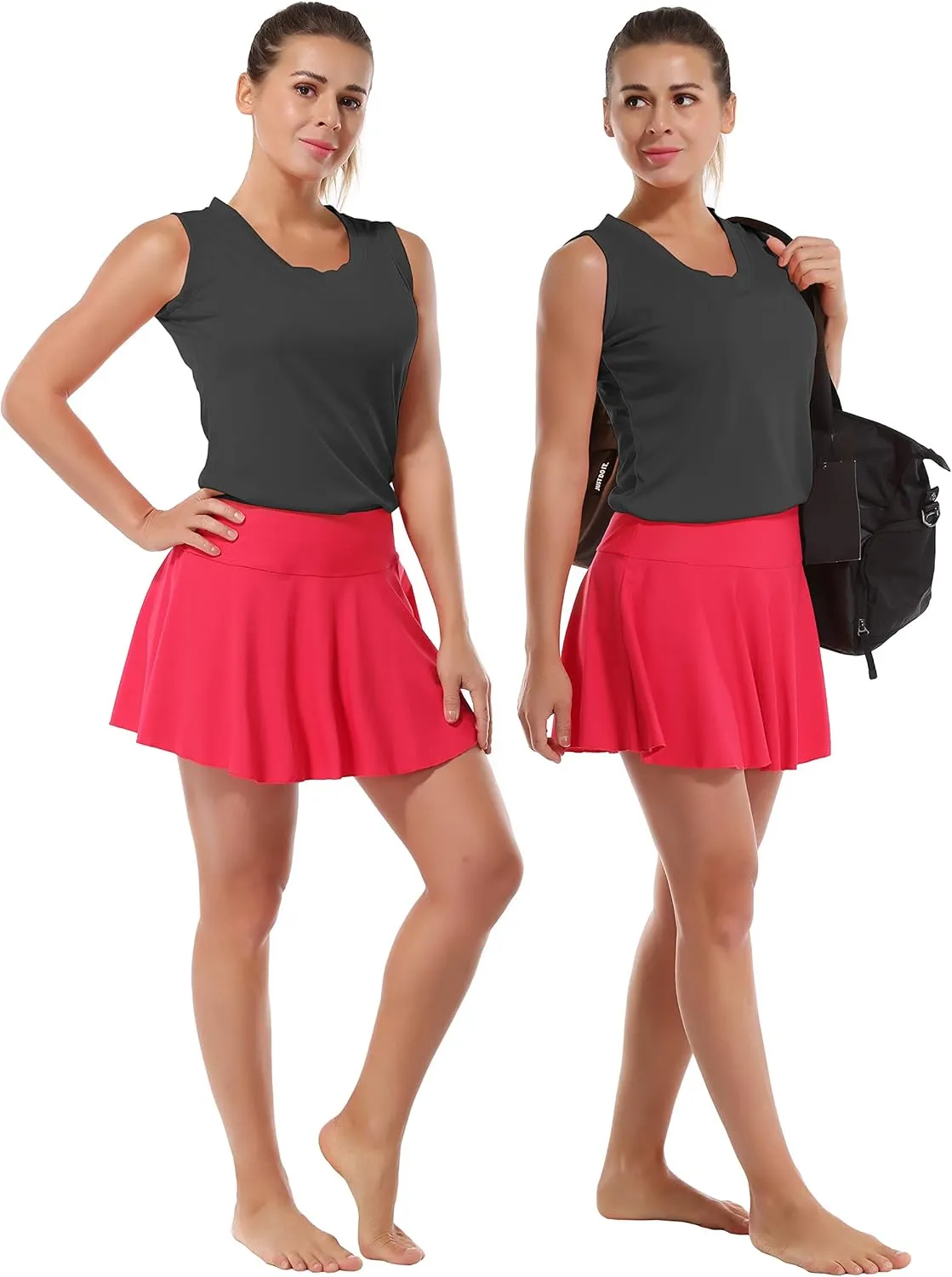 BUBBLELIME Women's Short/Sleeveless Sleeve UPF 50  V Neck Athletic T-Shirt Tank Tops Workout Quick Dry Tops