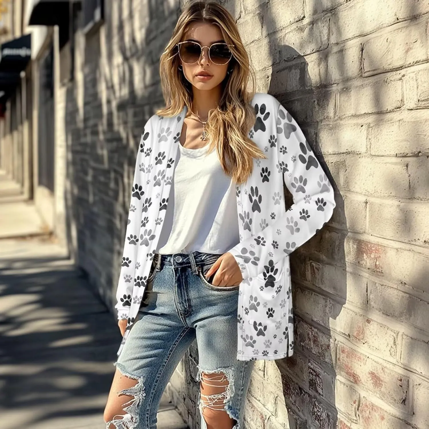 Cardigan for Women Long Sweater Open Front Sweaters Fashion Lightweight Cardigans with Pockets