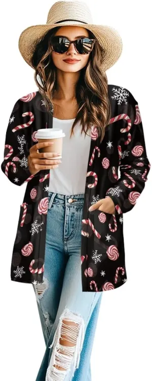 Cardigan for Women Long Sweater Open Front Sweaters Fashion Lightweight Cardigans with Pockets