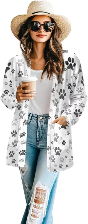 Cardigan for Women Long Sweater Open Front Sweaters Fashion Lightweight Cardigans with Pockets