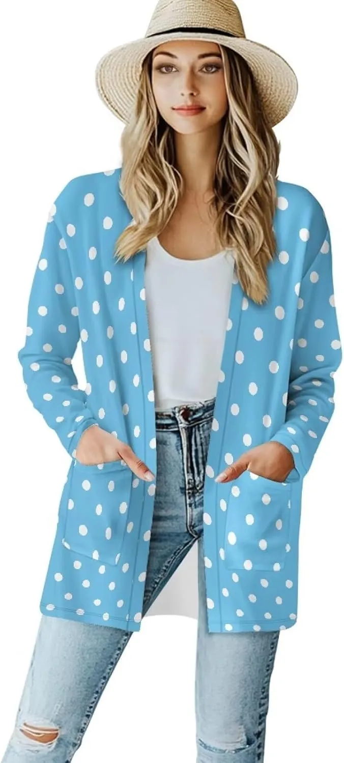 Cardigan for Women Long Sweater Open Front Sweaters Fashion Lightweight Cardigans with Pockets