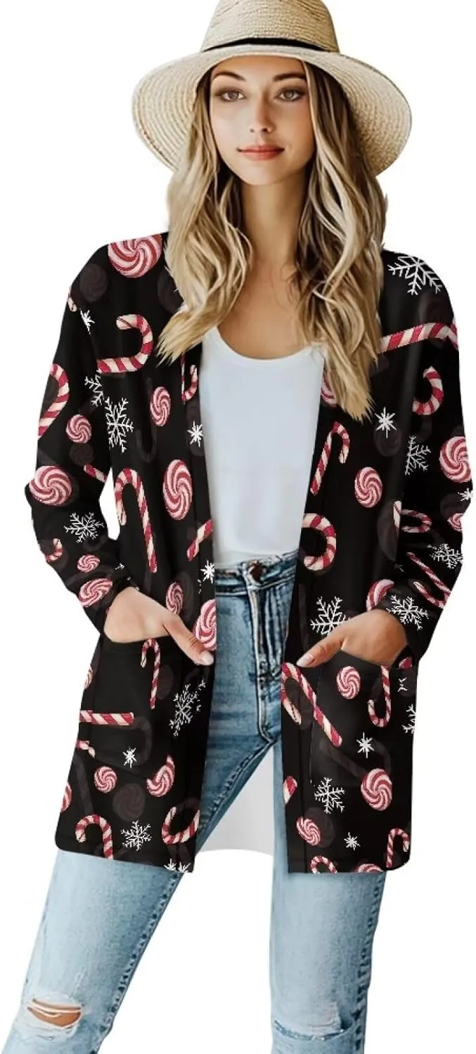Cardigan for Women Long Sweater Open Front Sweaters Fashion Lightweight Cardigans with Pockets