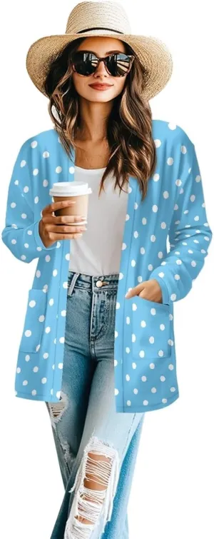Cardigan for Women Long Sweater Open Front Sweaters Fashion Lightweight Cardigans with Pockets