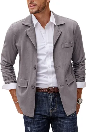 COOFANDY Men's Linen Cotton Casual Suits Blazer Jackets Lightweight Sports Coats