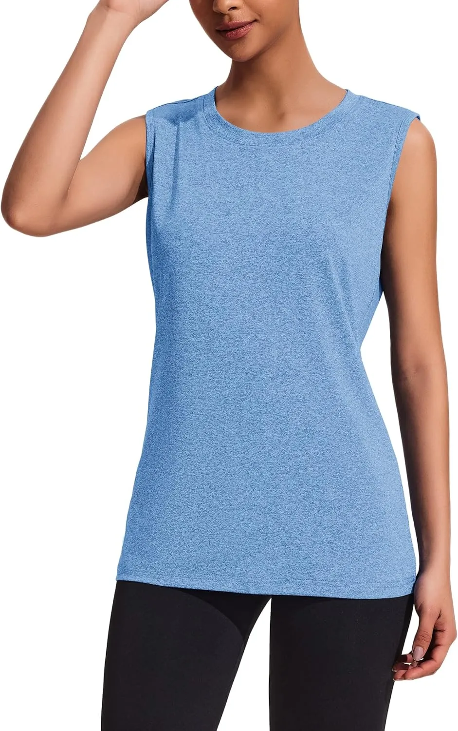 COOrun Women's Sleeveless Athletic Shirts Lightweight Sports Shirt Quick Dry Yoga Tank Tops Muscle Tank