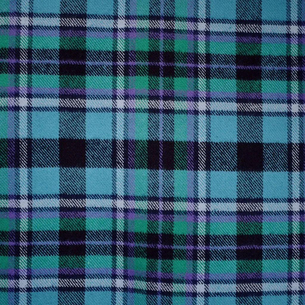 Cozy Cotton Flannel Jewel Tartan Plaid Turquoise/Emerald SY