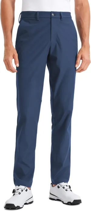 CRZ YOGA Men's All Day Comfy Golf Pants - 30"/32"/34" Quick Dry Lightweight Work Casual Trousers with Pockets