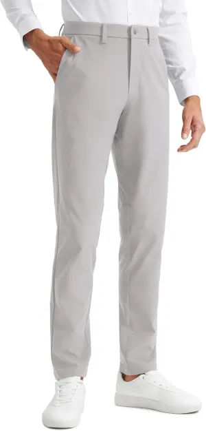 CRZ YOGA Men's All Day Comfy Golf Pants - 30"/32"/34" Quick Dry Lightweight Work Casual Trousers with Pockets