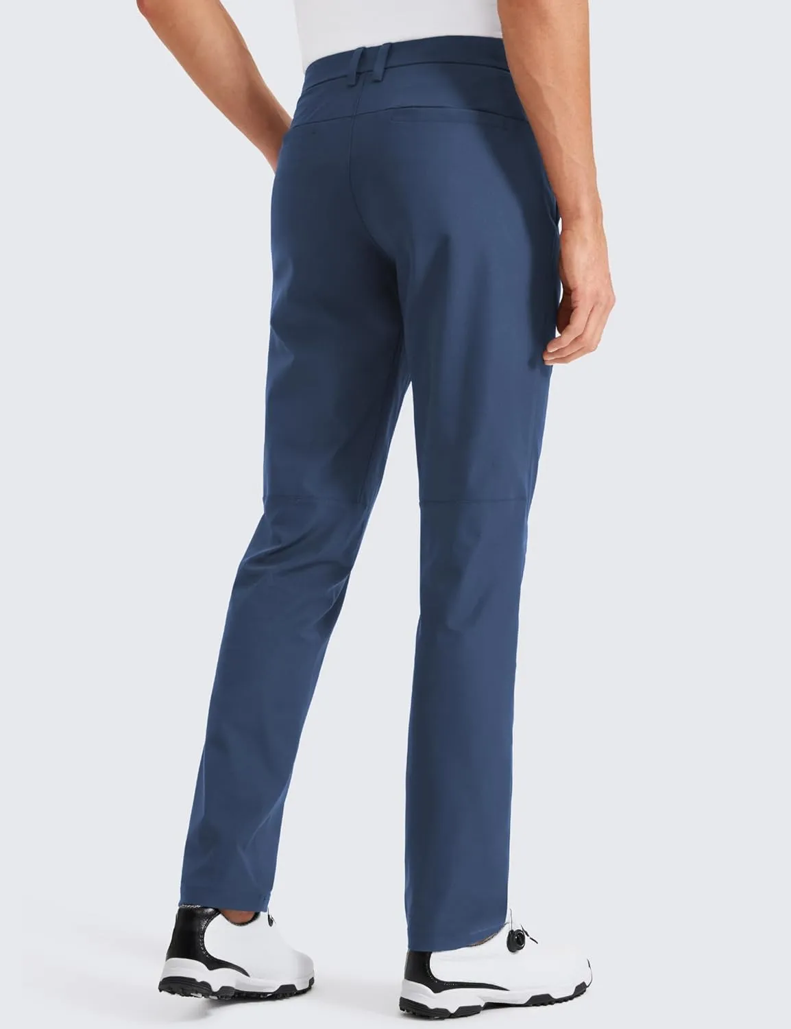CRZ YOGA Men's All Day Comfy Golf Pants - 30"/32"/34" Quick Dry Lightweight Work Casual Trousers with Pockets