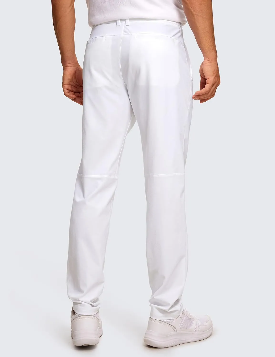 CRZ YOGA Men's All Day Comfy Golf Pants - 30"/32"/34" Quick Dry Lightweight Work Casual Trousers with Pockets