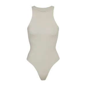 FITS EVERYBODY HIGH NECK BODYSUIT | TALC