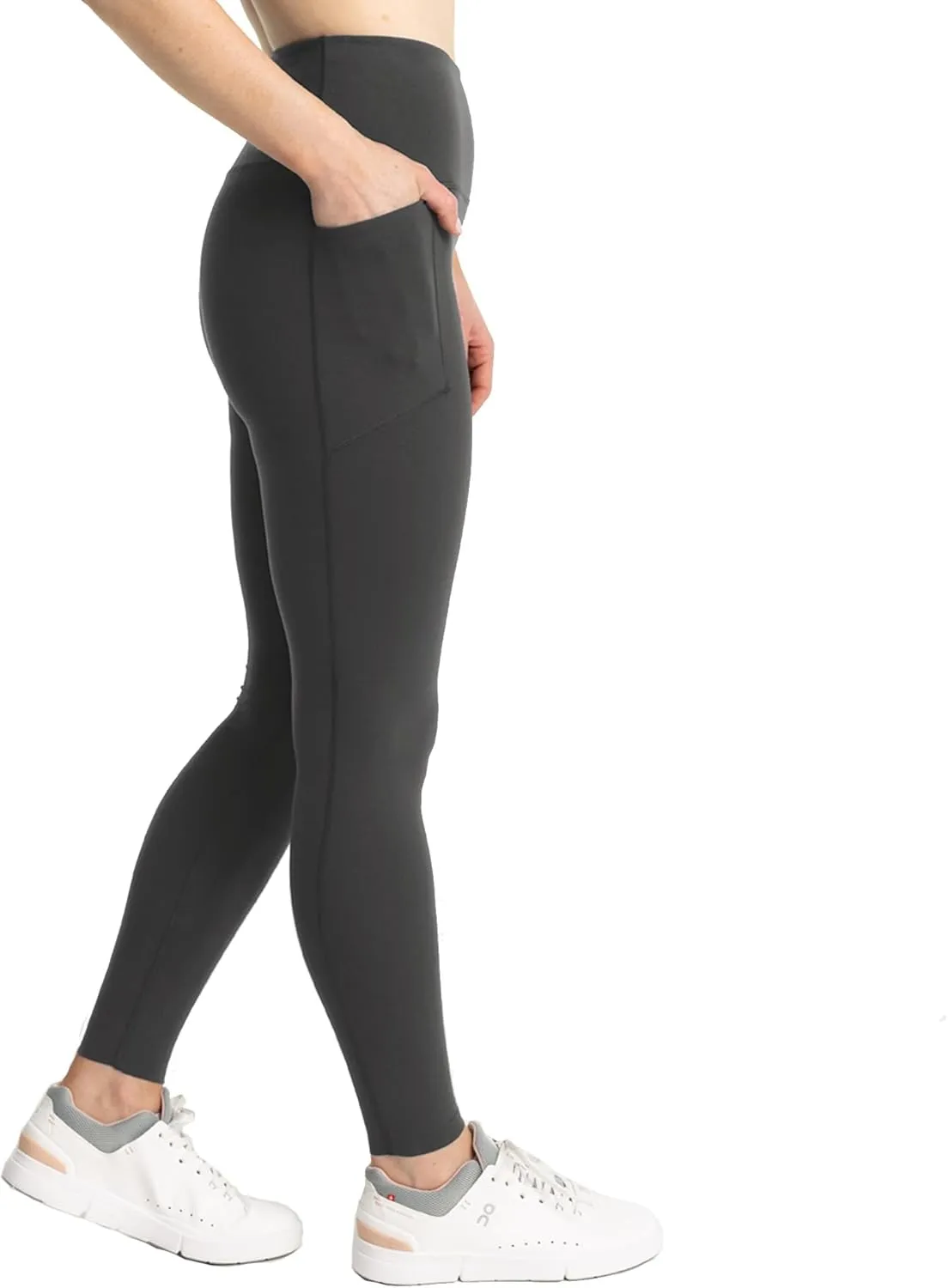 Free Fly Women's All Day Pocket Leggings - Ultra Soft Moisture-Wicking Leggings for Women - High-Waist Yoga Pants, Pockets