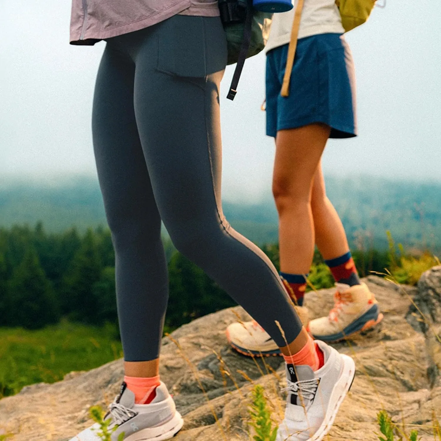 Free Fly Women's All Day Pocket Leggings - Ultra Soft Moisture-Wicking Leggings for Women - High-Waist Yoga Pants, Pockets