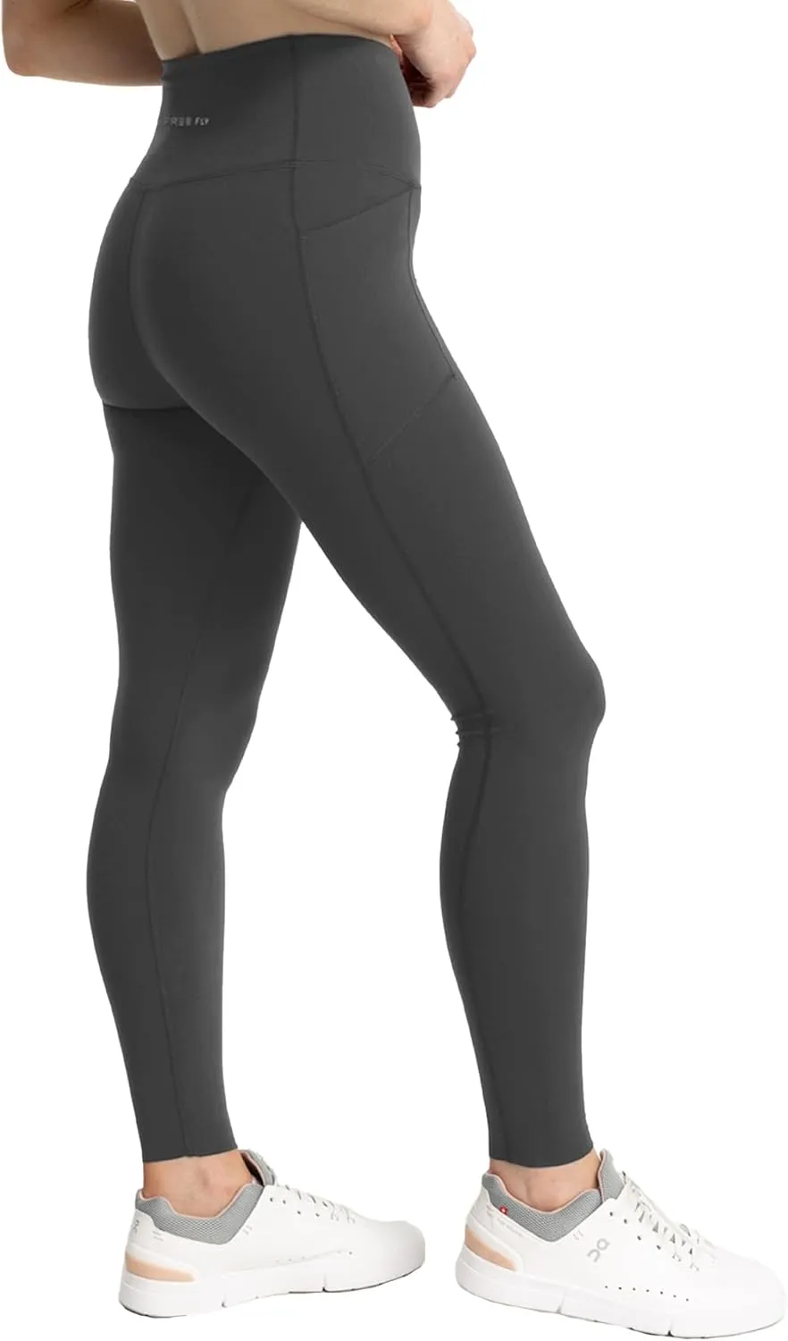 Free Fly Women's All Day Pocket Leggings - Ultra Soft Moisture-Wicking Leggings for Women - High-Waist Yoga Pants, Pockets