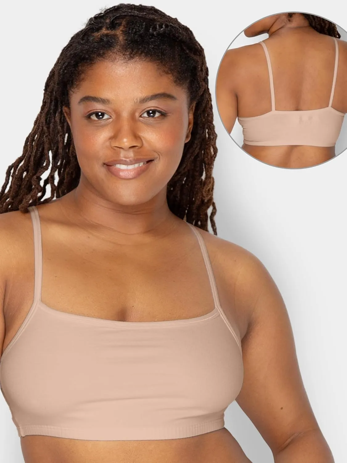 Fruit of the Loom Women's Spaghetti Strap Cotton Sports Bra - All-Day Comfort & Easy Movement - Value Packs