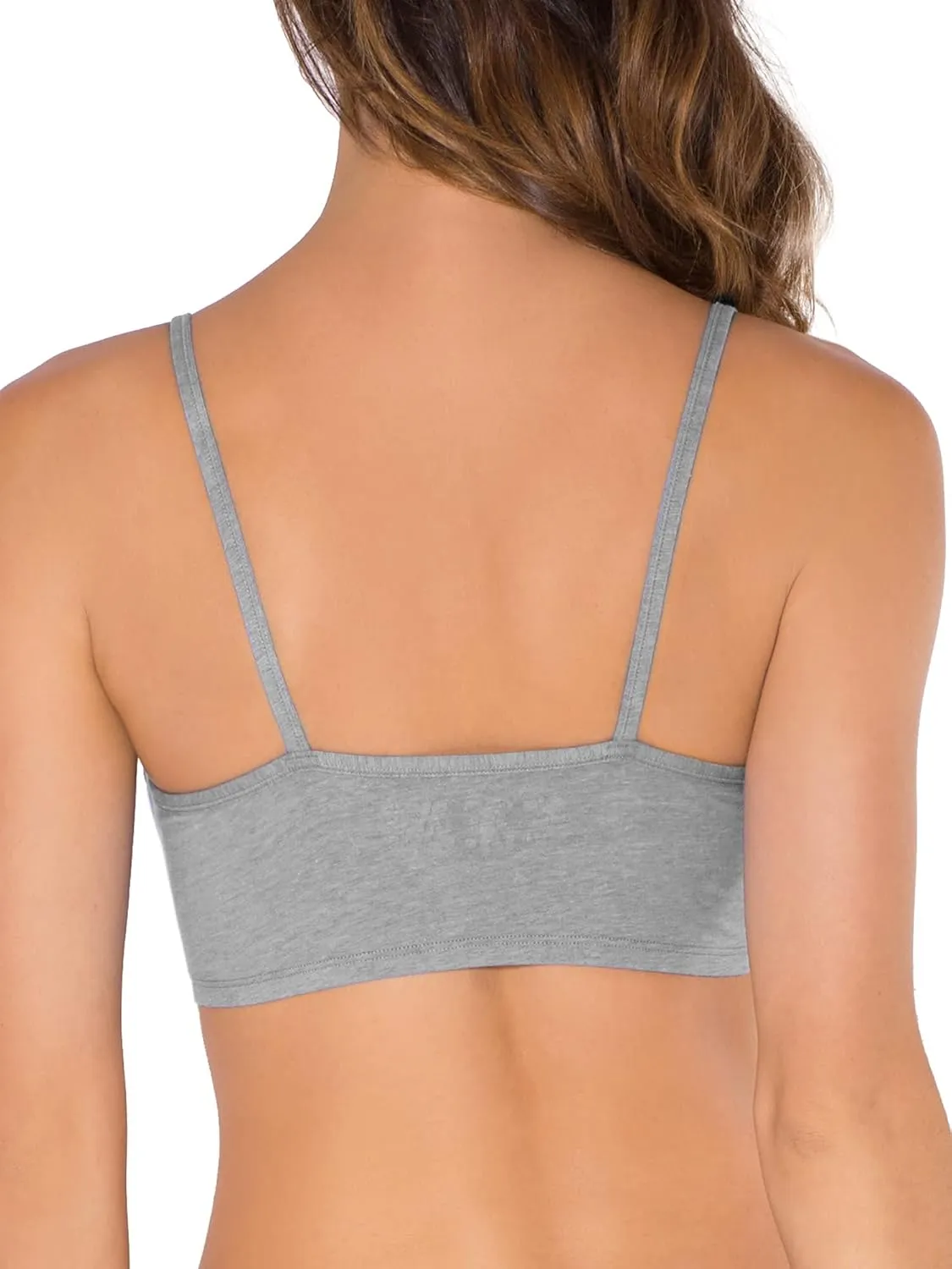 Fruit of the Loom Women's Spaghetti Strap Cotton Sports Bra - All-Day Comfort & Easy Movement - Value Packs