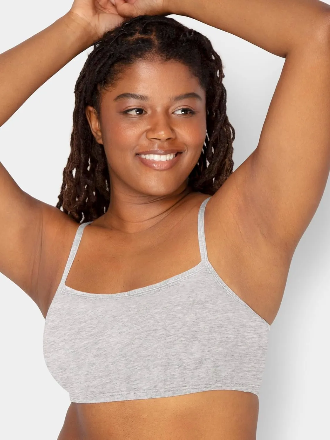 Fruit of the Loom Women's Spaghetti Strap Cotton Sports Bra - All-Day Comfort & Easy Movement - Value Packs