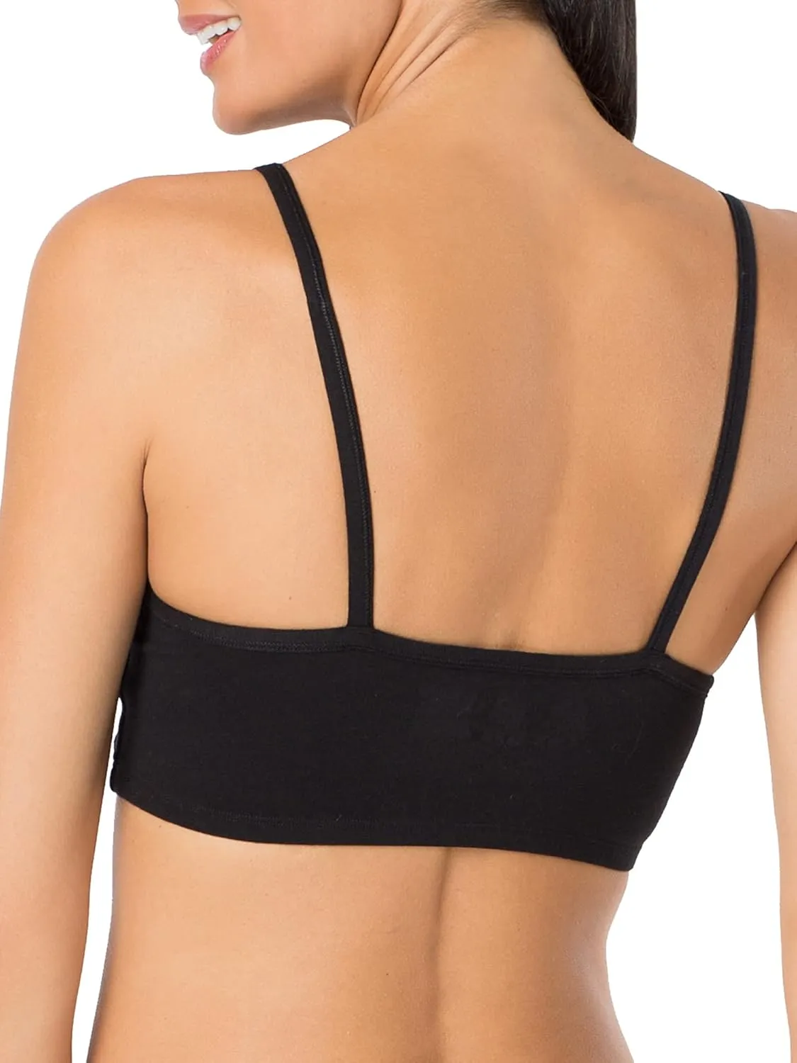 Fruit of the Loom Women's Spaghetti Strap Cotton Sports Bra - All-Day Comfort & Easy Movement - Value Packs