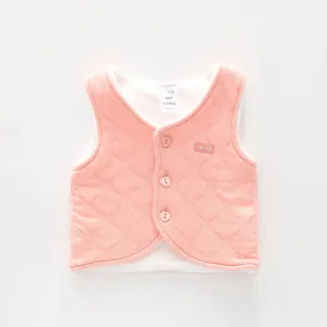 Giraffe Friends, Baby Girls Vest