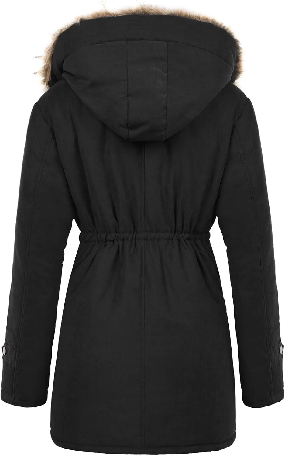 GRACE KARIN Women's Winter Coats Fleece Parkas Anoraks Hooded Military Jacket Coats