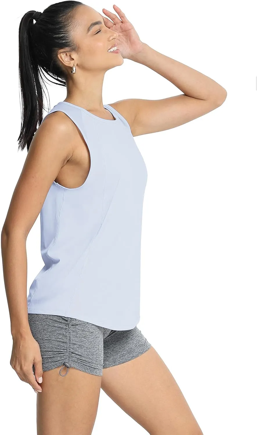 icyzone Women's Workout Tank Tops, Cool Athletic Yoga Running Sleeveless Shirts Quick Dry