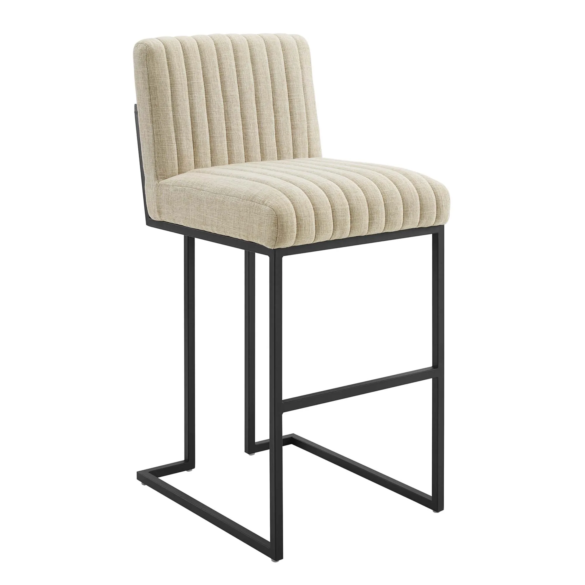 Indulge Channel Tufted Fabric Bar Stool by Modway