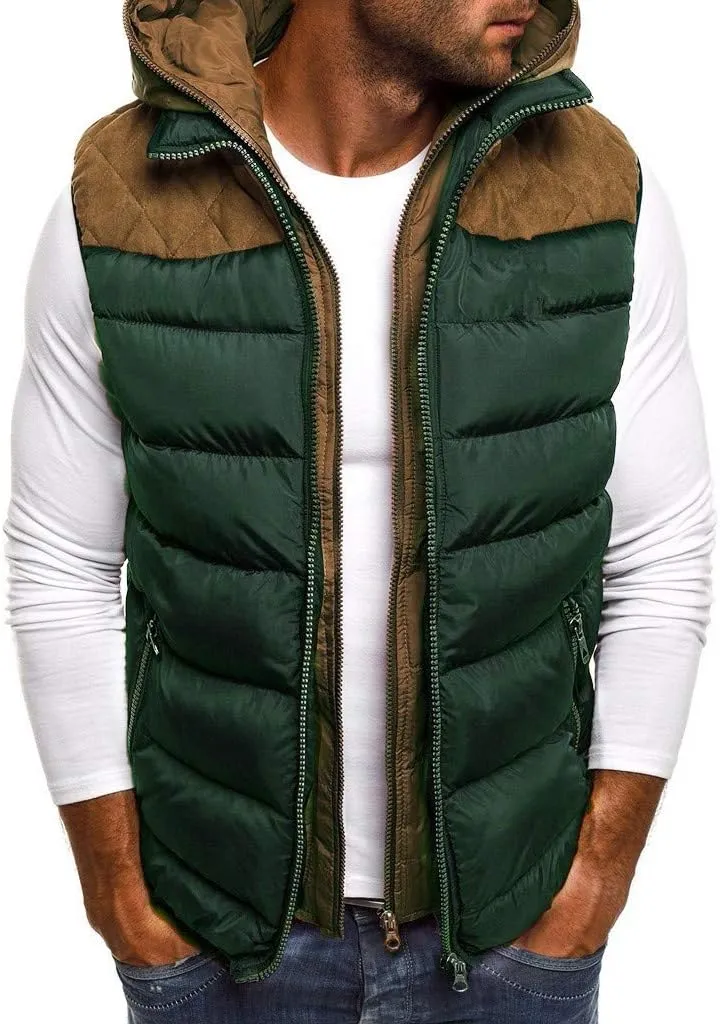 Jacket Men's Hoodie Autumn Winter Zipper Fashion Color Waistcoat Vest Top Coat Jackets for Men