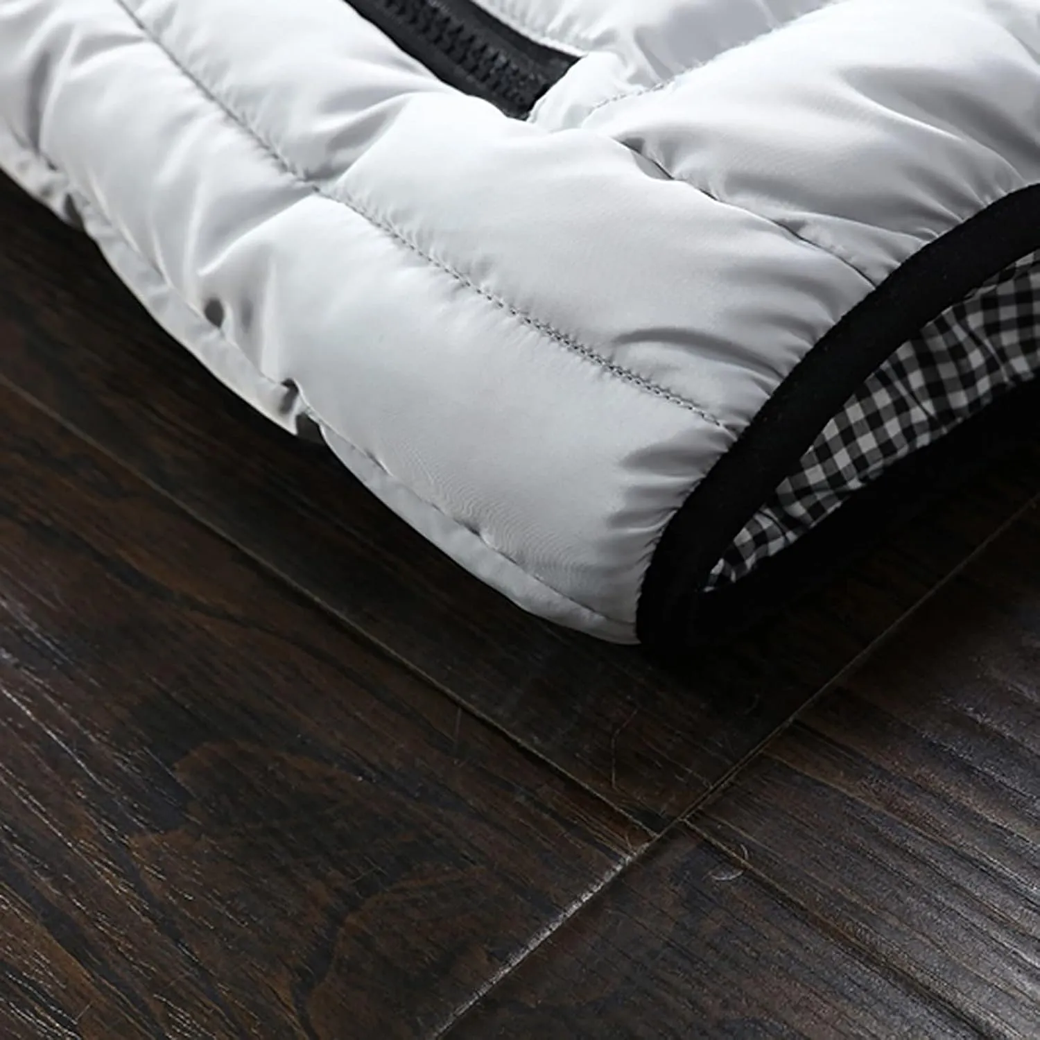 Jackets for Men Fall Winter Coat Padded Cotton Vest Warm Hooded Thick Vest Tops Jacket Jackets