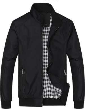 Lentta Men's Slim Fit Lightweight Softshell Bomber Jacket Coat Fall Jackets For Men