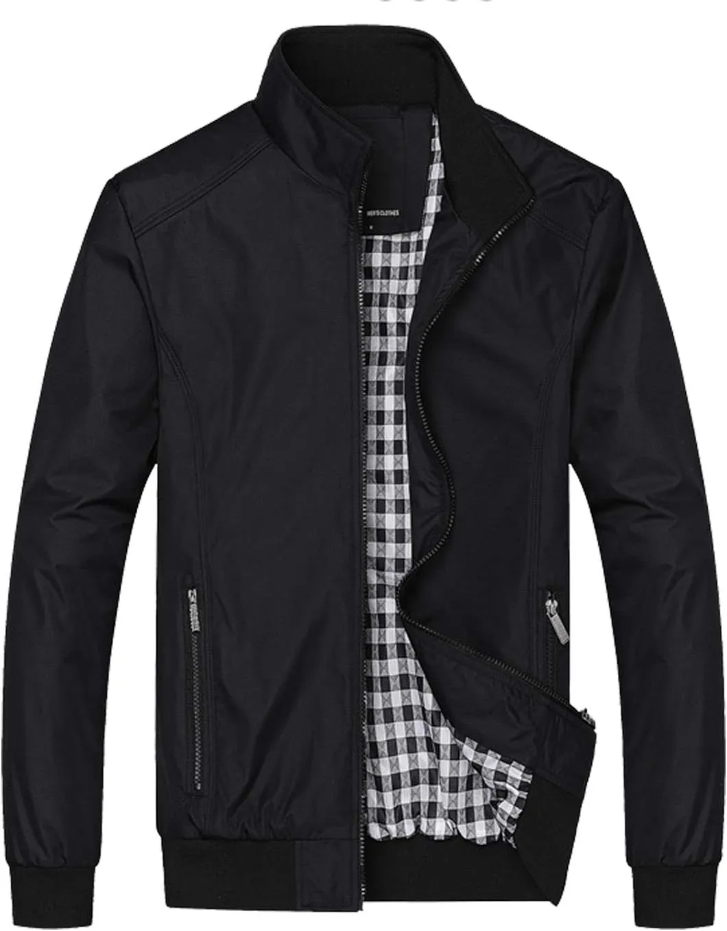 Lentta Men's Slim Fit Lightweight Softshell Bomber Jacket Coat Fall Jackets For Men
