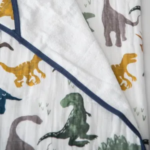 Little Unicorn Big Kid Hooded Towel - Dino Friends