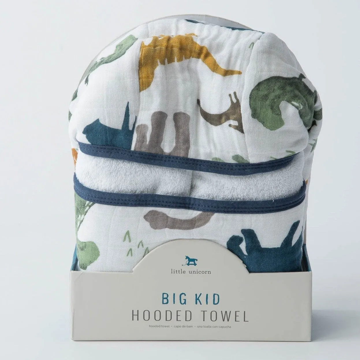 Little Unicorn Big Kid Hooded Towel - Dino Friends