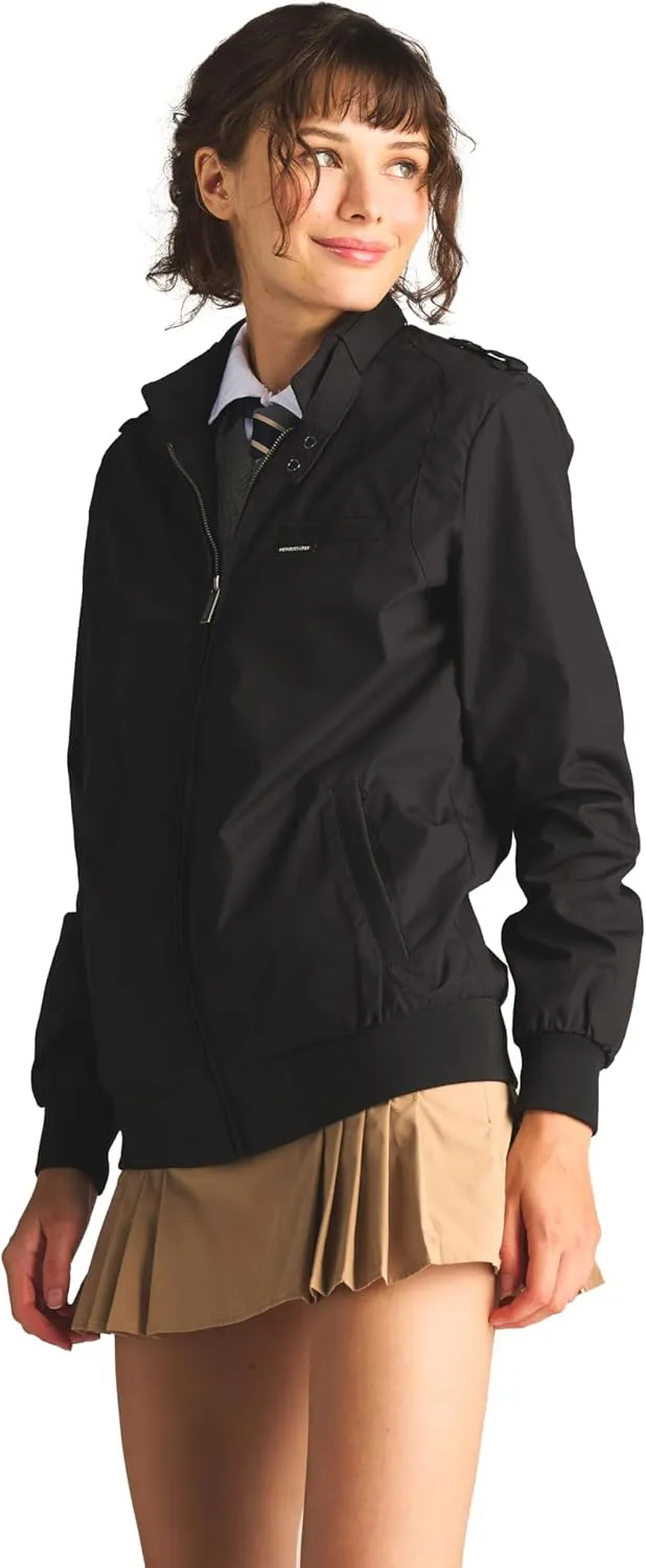 Members Only Women's Classic Iconic Racer Jacket | Spring Jackets for Women | Slim Fit | Womens Jacket | Bomber Jacket Womens
