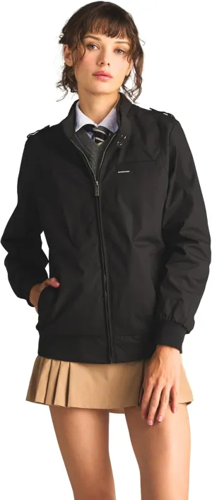Members Only Women's Classic Iconic Racer Jacket | Spring Jackets for Women | Slim Fit | Womens Jacket | Bomber Jacket Womens