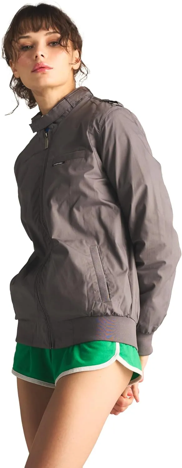 Members Only Women's Classic Iconic Racer Jacket | Spring Jackets for Women | Slim Fit | Womens Jacket | Bomber Jacket Womens