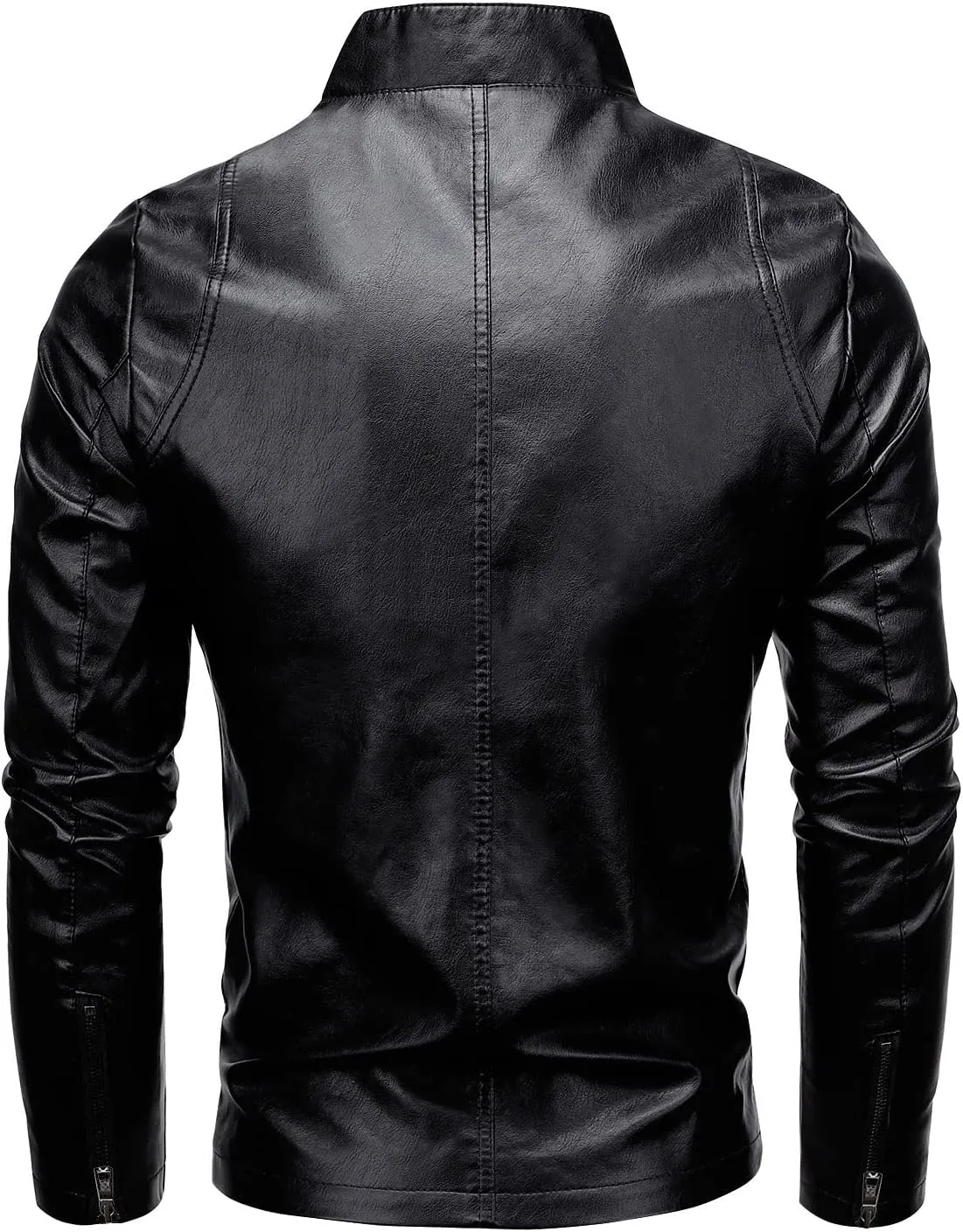 Men's Casual Faux Leather Jacket