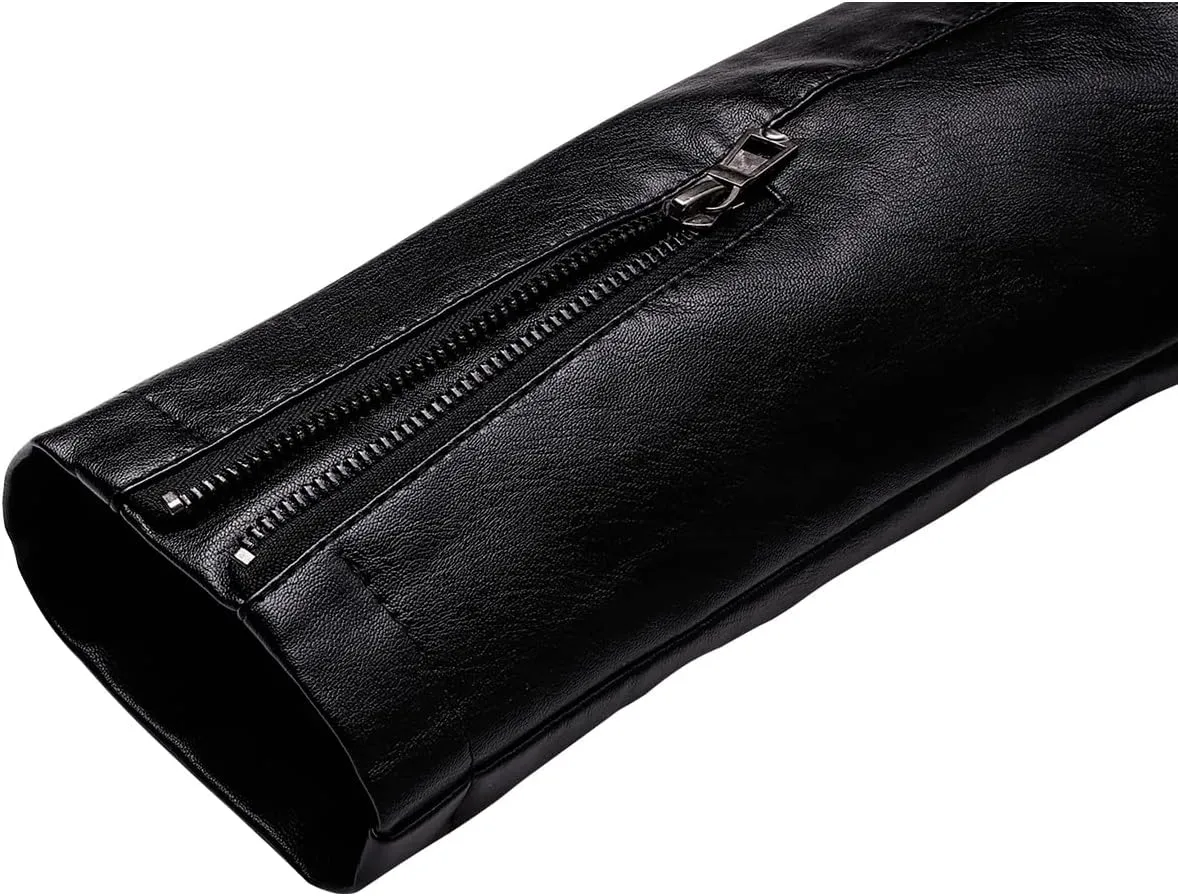 Men's Casual Faux Leather Jacket