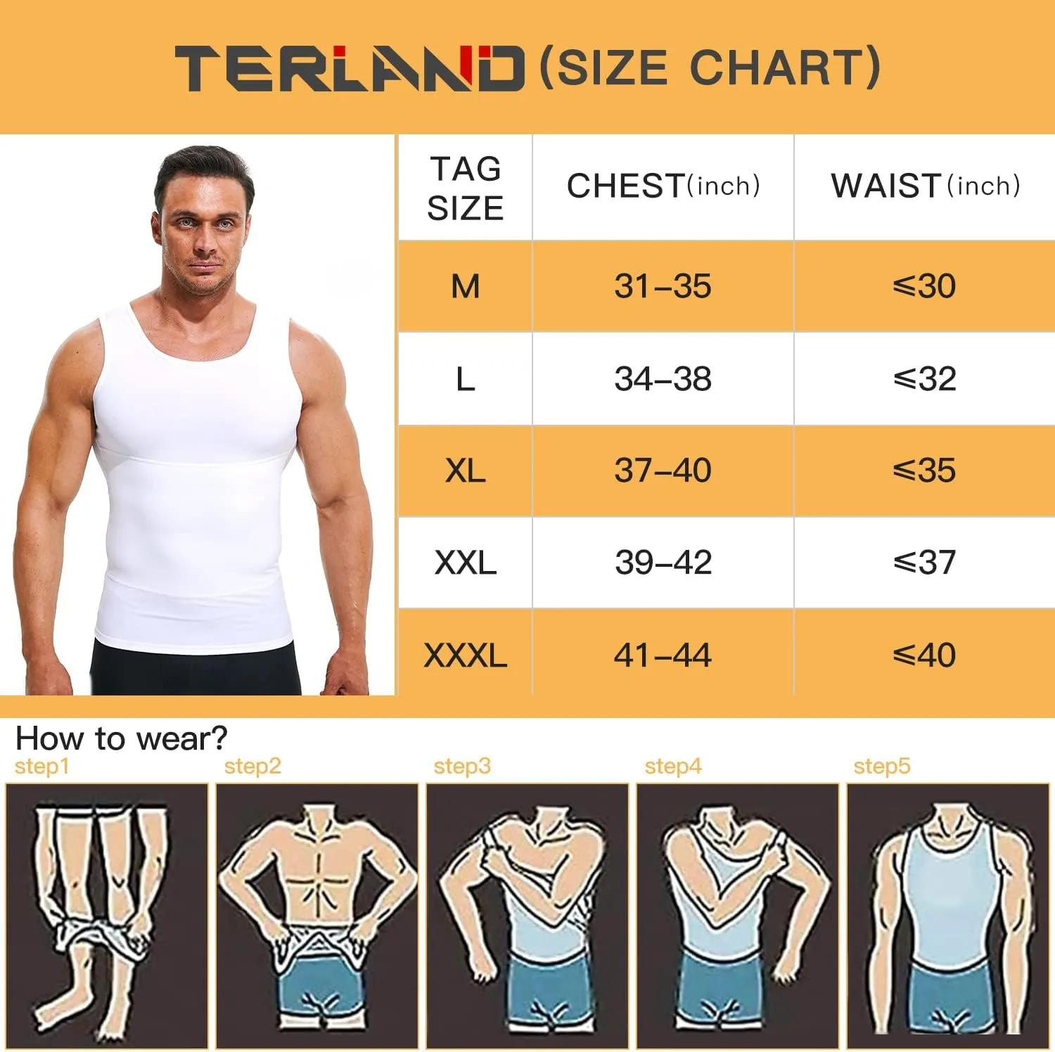Mens Compression Shirt Slimming Undershirt Body Shaper Vest Workout Tank Tops Shapewear Abs Abdomen