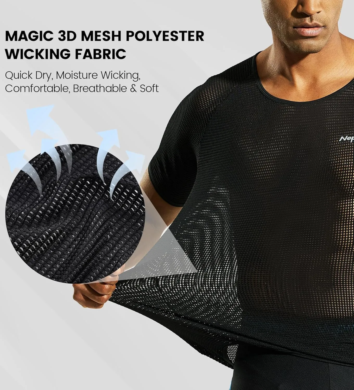 Mens Vests/Short Sleeve Biking Base Layer Mesh Sleeveless Cycling Baselayer Bicycle Ultralight Undershirts