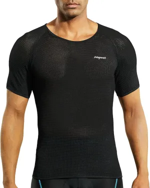 Mens Vests/Short Sleeve Biking Base Layer Mesh Sleeveless Cycling Baselayer Bicycle Ultralight Undershirts