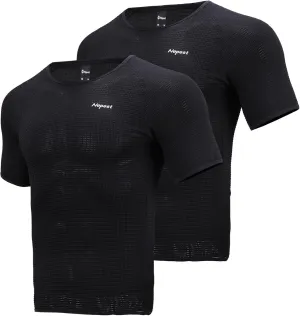 Mens Vests/Short Sleeve Biking Base Layer Mesh Sleeveless Cycling Baselayer Bicycle Ultralight Undershirts