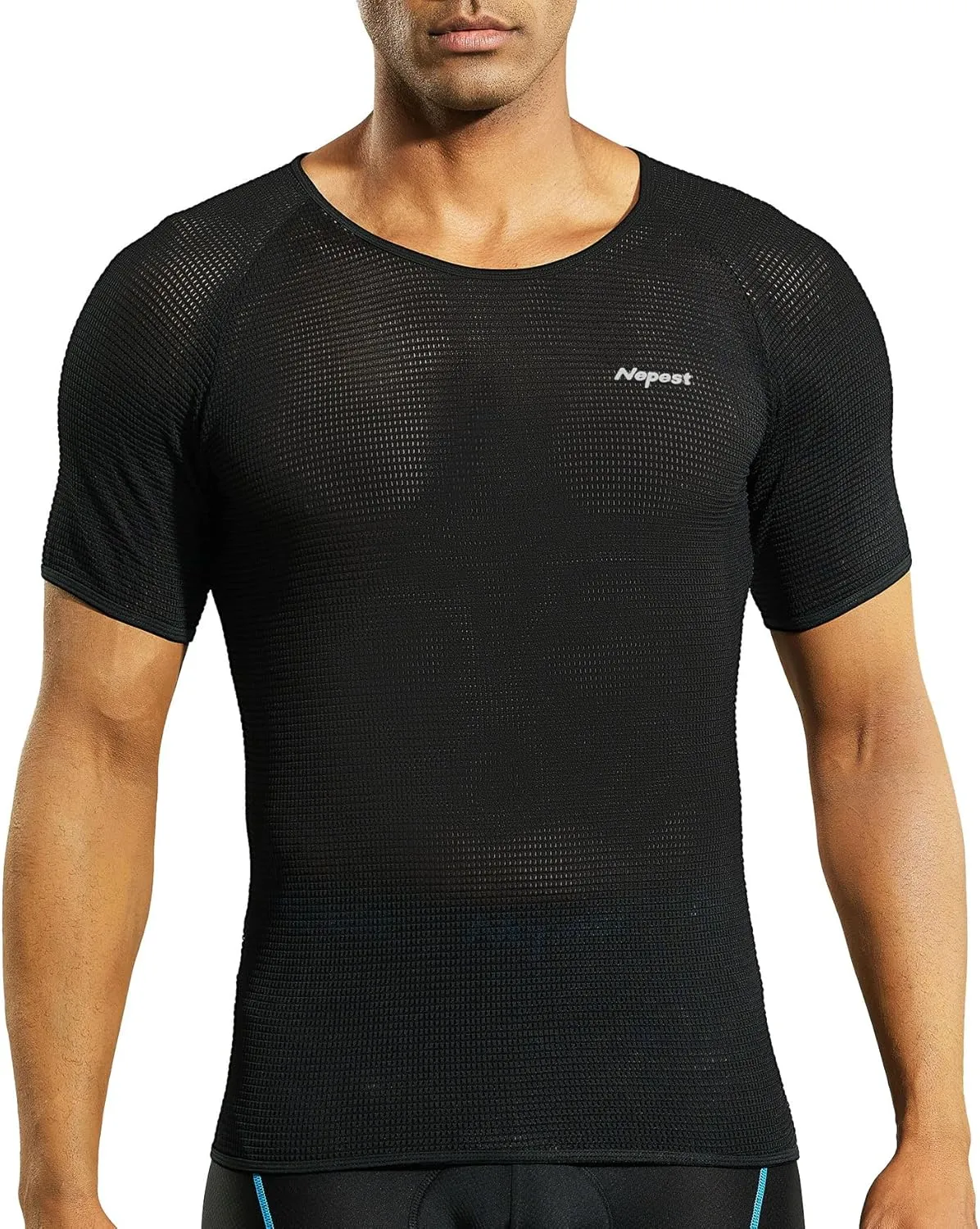 Mens Vests/Short Sleeve Biking Base Layer Mesh Sleeveless Cycling Baselayer Bicycle Ultralight Undershirts