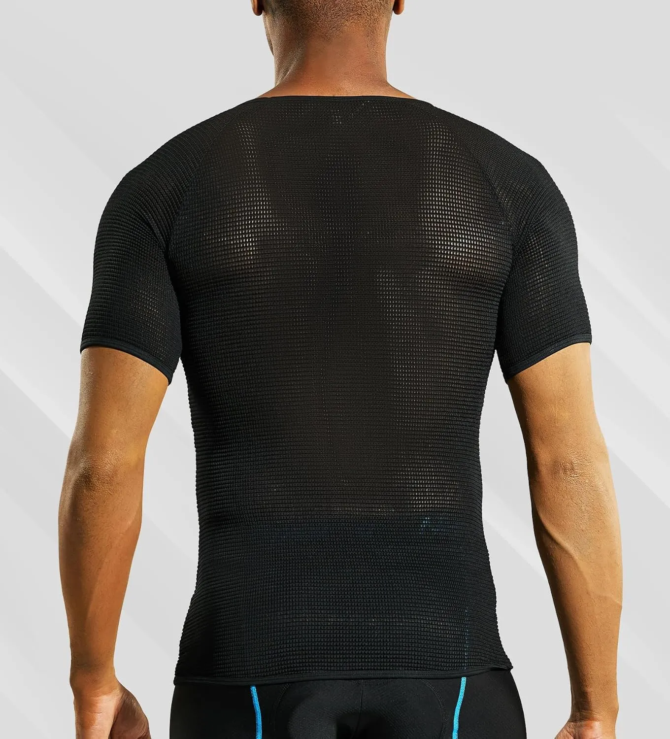 Mens Vests/Short Sleeve Biking Base Layer Mesh Sleeveless Cycling Baselayer Bicycle Ultralight Undershirts