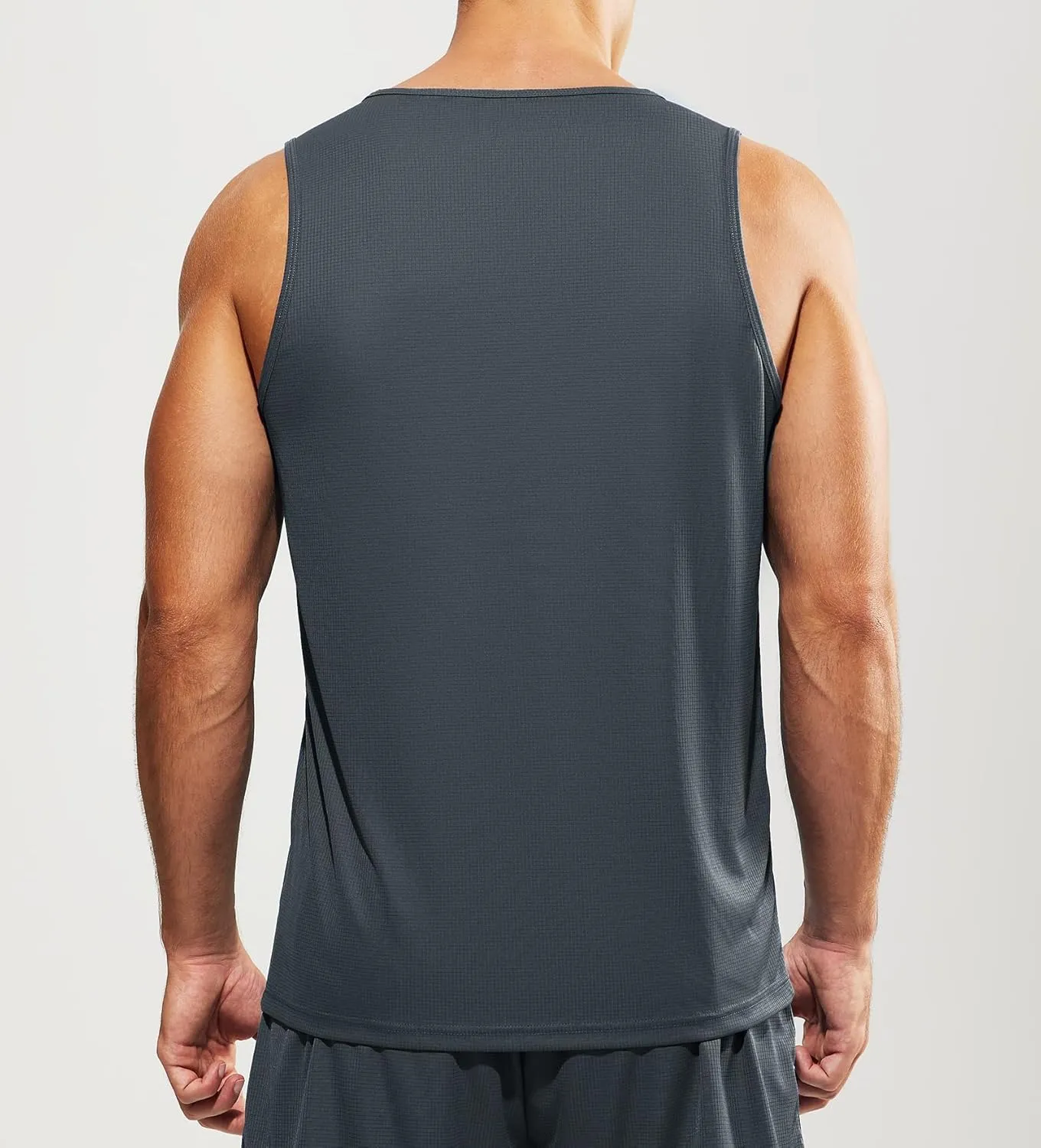 MIER Men's Tank Tops Quick Dry Swim Athletic Gym Running Muscle Beach Sleeveless Workout Shirts for Men