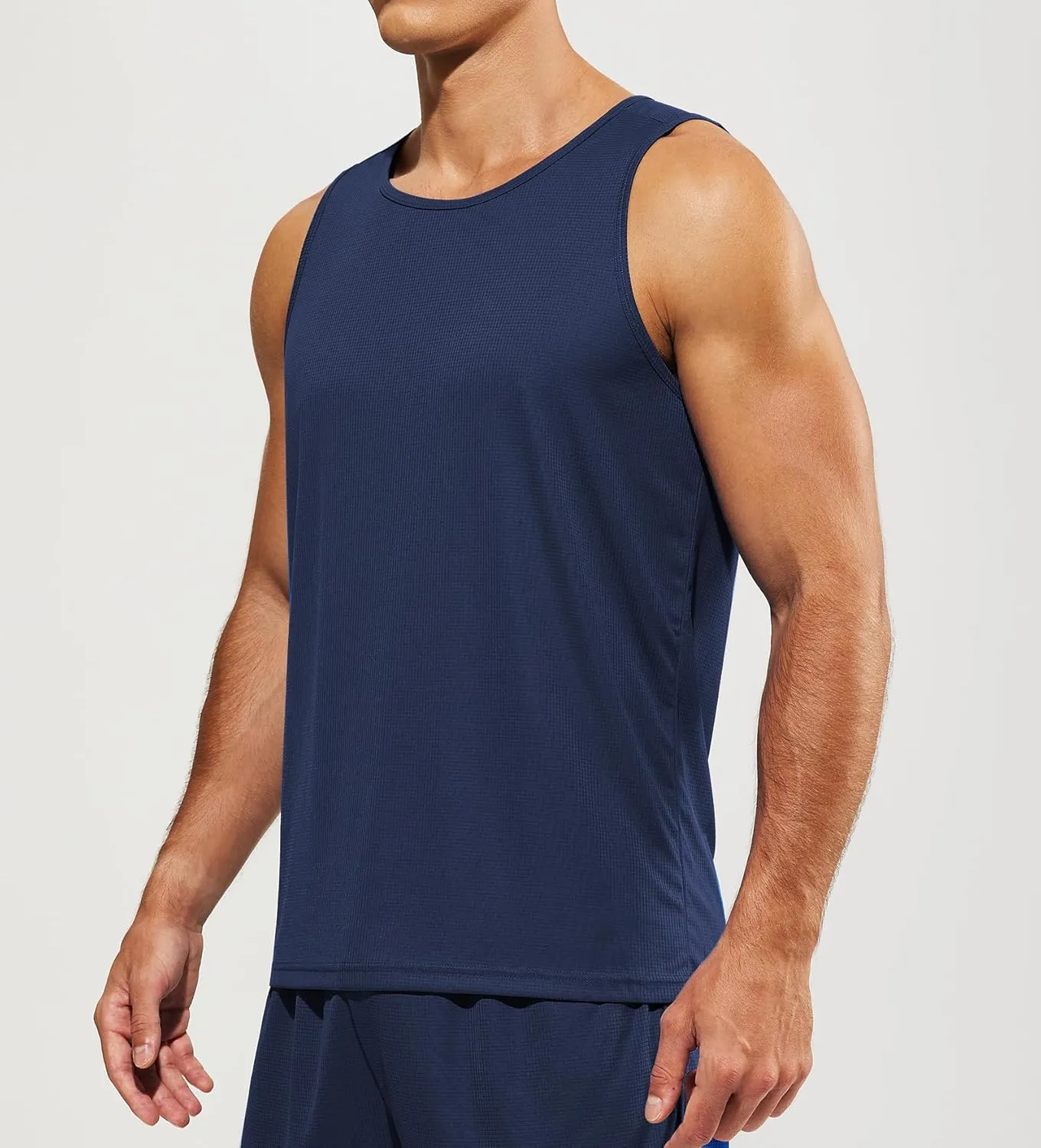 MIER Men's Tank Tops Quick Dry Swim Athletic Gym Running Muscle Beach Sleeveless Workout Shirts for Men