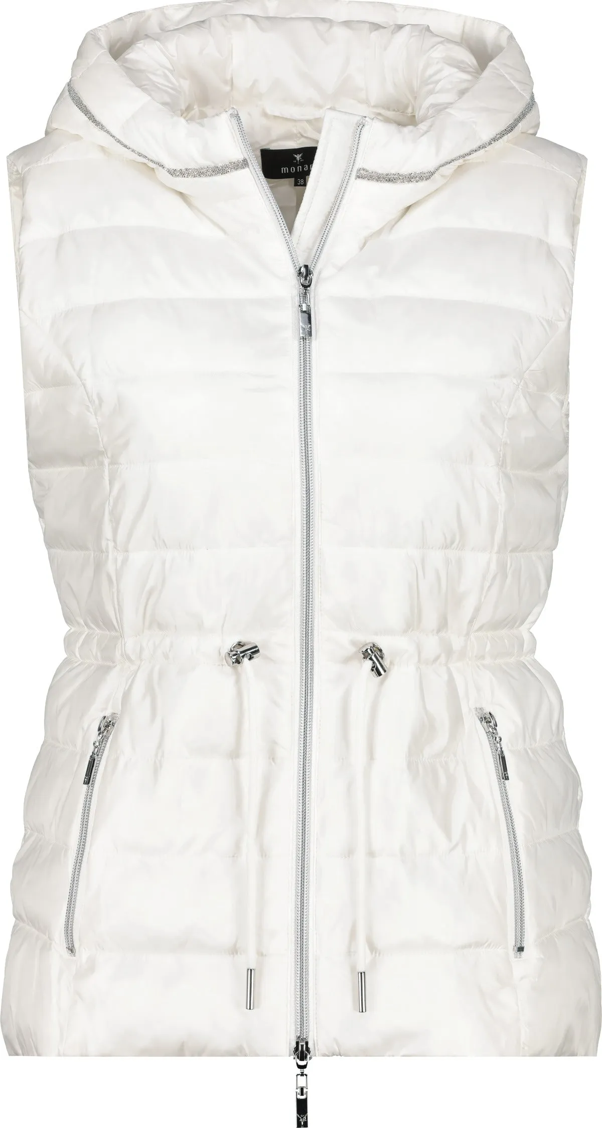 Padded Hooded Gilet - Creamy Beige
