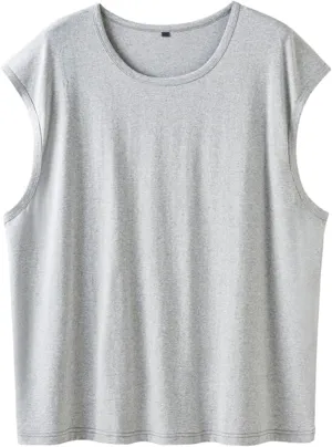 Plus Size Men Tank Tops Summer Quick Dry 100% Cotton Comfort Unisex Tops Oversize Xl-9Xl